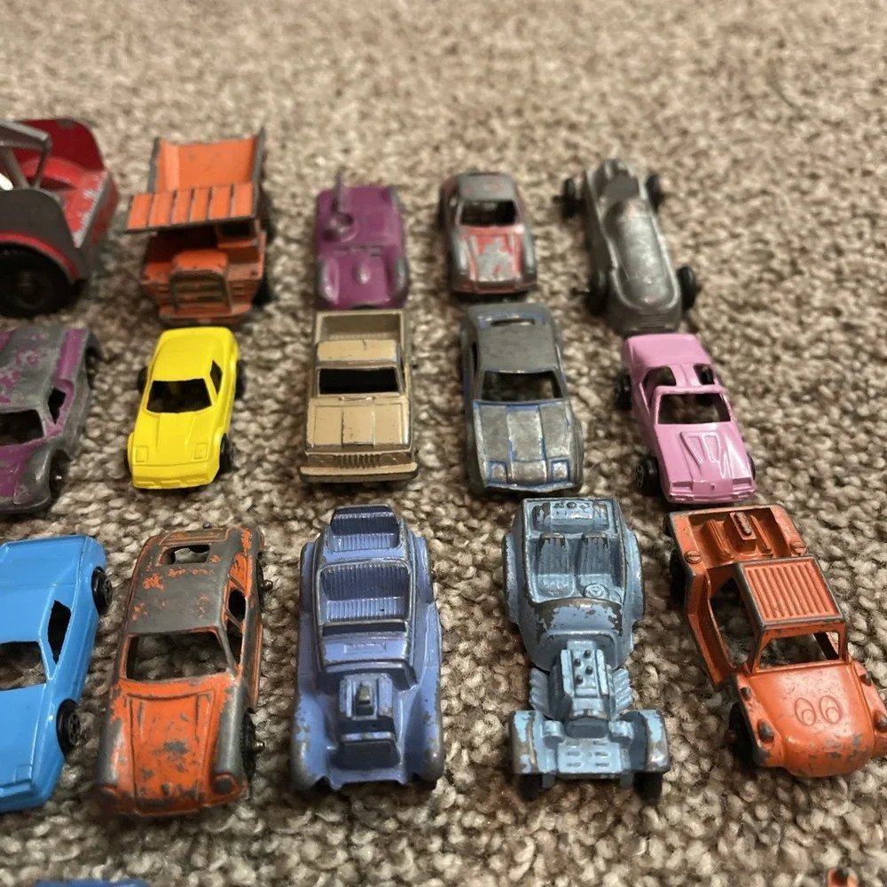 36 1950s Tootsie Toys Car Truck Lot USA Rodster Porsche Chevy Pontiac Dragster +